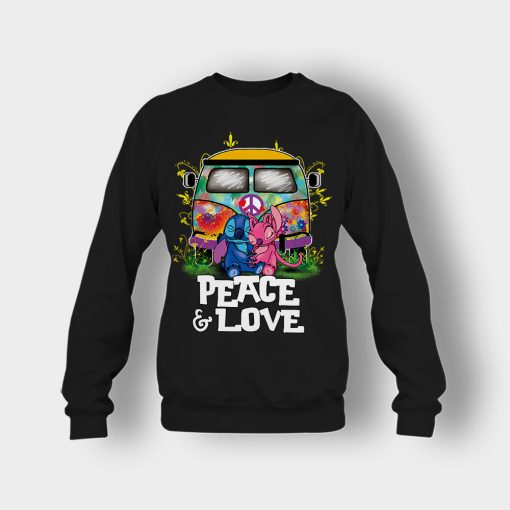 Peace-And-Love-Disney-Lilo-And-Stitch-Crewneck-Sweatshirt-Black