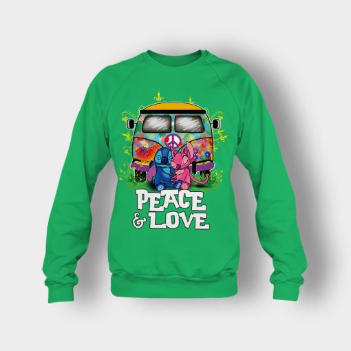 Peace-And-Love-Disney-Lilo-And-Stitch-Crewneck-Sweatshirt-Irish-Green