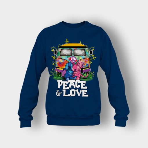 Peace-And-Love-Disney-Lilo-And-Stitch-Crewneck-Sweatshirt-Navy