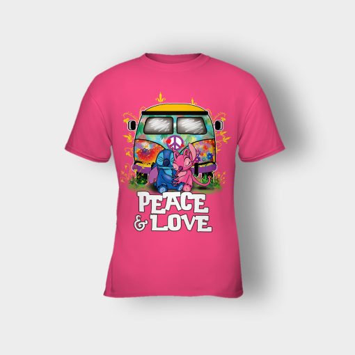 Peace-And-Love-Disney-Lilo-And-Stitch-Kids-T-Shirt-Heliconia