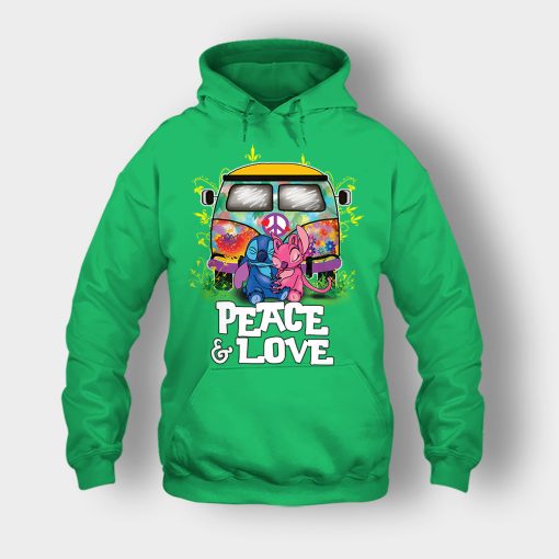 Peace-And-Love-Disney-Lilo-And-Stitch-Unisex-Hoodie-Irish-Green