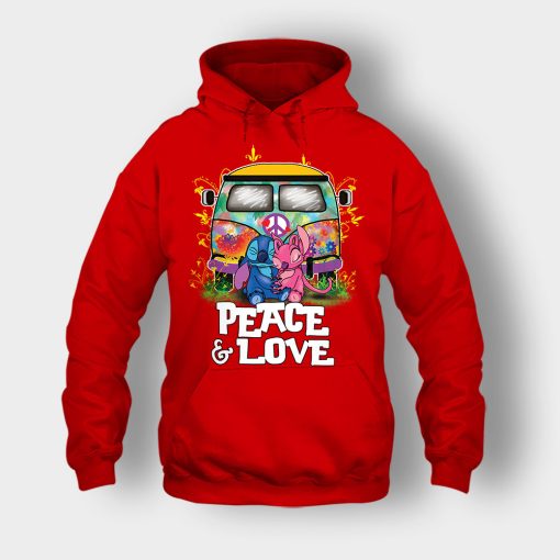 Peace-And-Love-Disney-Lilo-And-Stitch-Unisex-Hoodie-Red