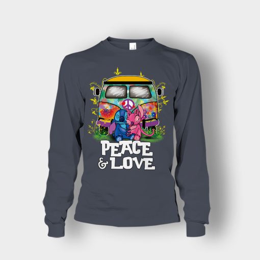 Peace-And-Love-Disney-Lilo-And-Stitch-Unisex-Long-Sleeve-Dark-Heather