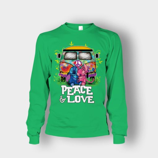 Peace-And-Love-Disney-Lilo-And-Stitch-Unisex-Long-Sleeve-Irish-Green