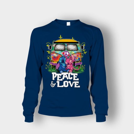 Peace-And-Love-Disney-Lilo-And-Stitch-Unisex-Long-Sleeve-Navy