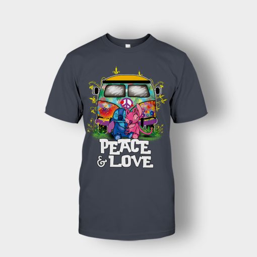 Peace-And-Love-Disney-Lilo-And-Stitch-Unisex-T-Shirt-Dark-Heather