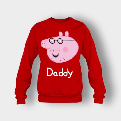 Peppa-Pig-Daddy-Pig-Crewneck-Sweatshirt-Red