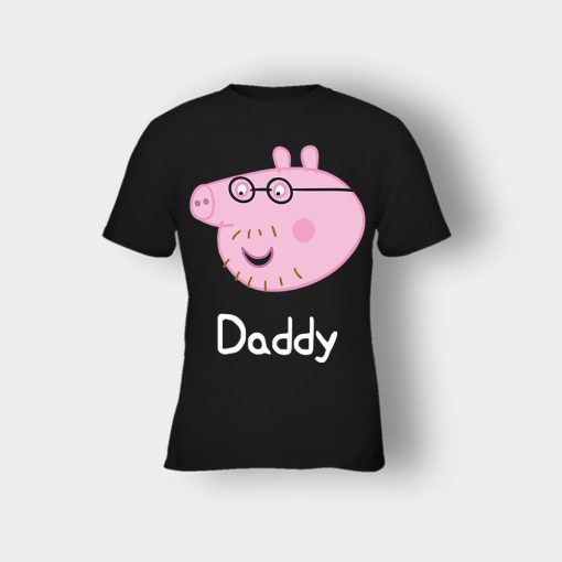 Peppa-Pig-Daddy-Pig-Kids-T-Shirt-Black