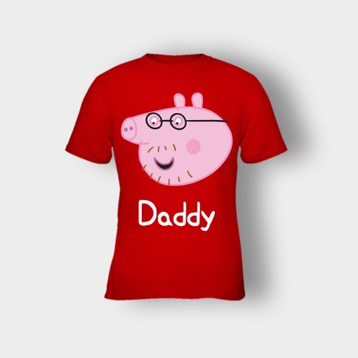 Peppa-Pig-Daddy-Pig-Kids-T-Shirt-Red