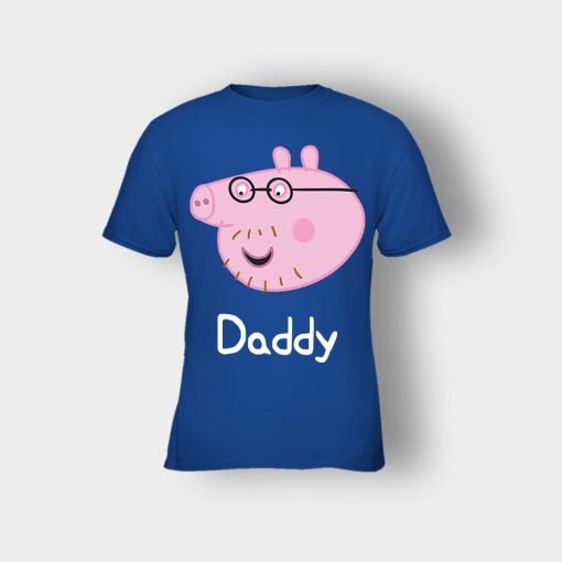 Peppa-Pig-Daddy-Pig-Kids-T-Shirt-Royal