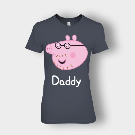 Peppa-Pig-Daddy-Pig-Ladies-T-Shirt-Dark-Heather