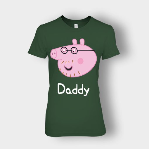 Peppa-Pig-Daddy-Pig-Ladies-T-Shirt-Forest