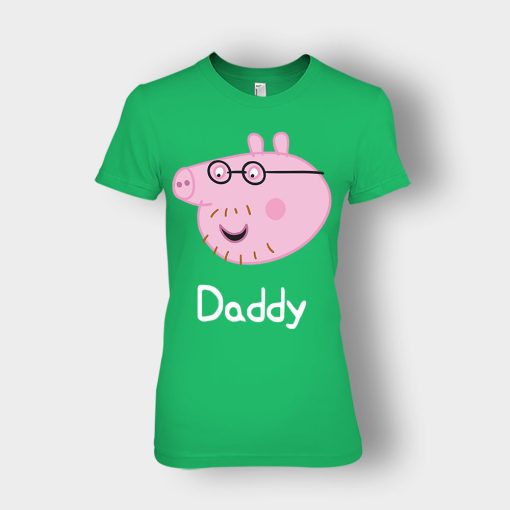 Peppa-Pig-Daddy-Pig-Ladies-T-Shirt-Irish-Green