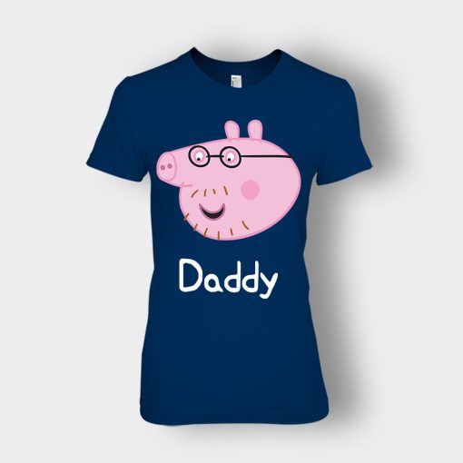 Peppa-Pig-Daddy-Pig-Ladies-T-Shirt-Navy