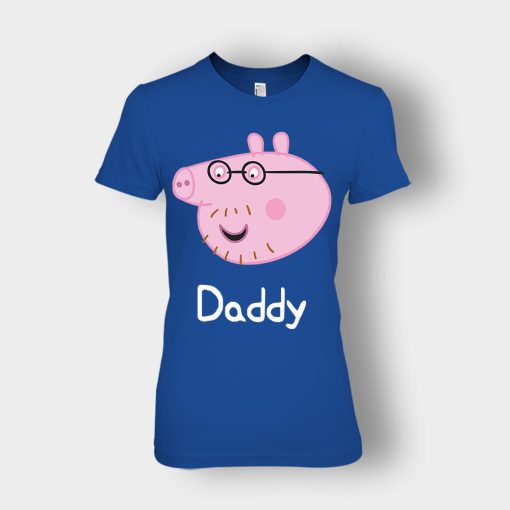 Peppa-Pig-Daddy-Pig-Ladies-T-Shirt-Royal