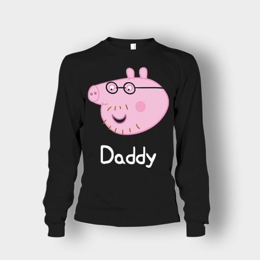 Peppa-Pig-Daddy-Pig-Unisex-Long-Sleeve-Black