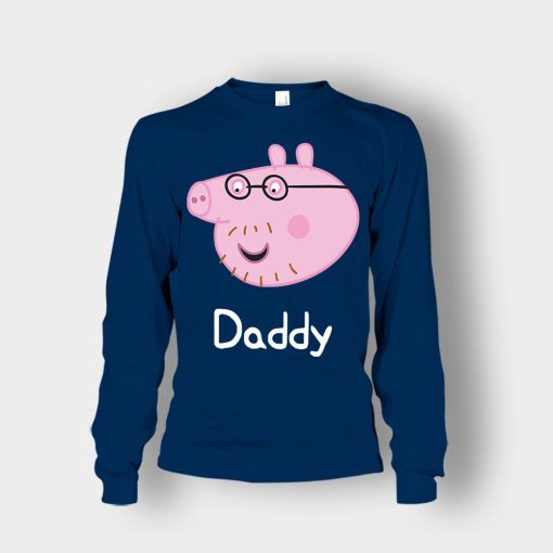 Peppa-Pig-Daddy-Pig-Unisex-Long-Sleeve-Navy