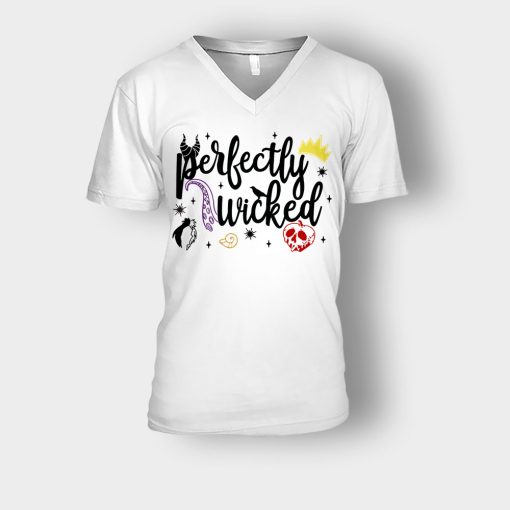 Perfectly-Wicked-Disney-Maleficient-Inspired-Unisex-V-Neck-T-Shirt-White