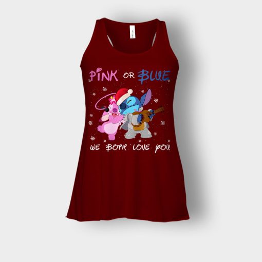 Pink-Or-Blue-We-Both-Love-You-Disney-Lilo-And-Stitch-Bella-Womens-Flowy-Tank-Maroon