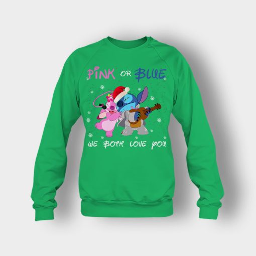 Pink-Or-Blue-We-Both-Love-You-Disney-Lilo-And-Stitch-Crewneck-Sweatshirt-Irish-Green