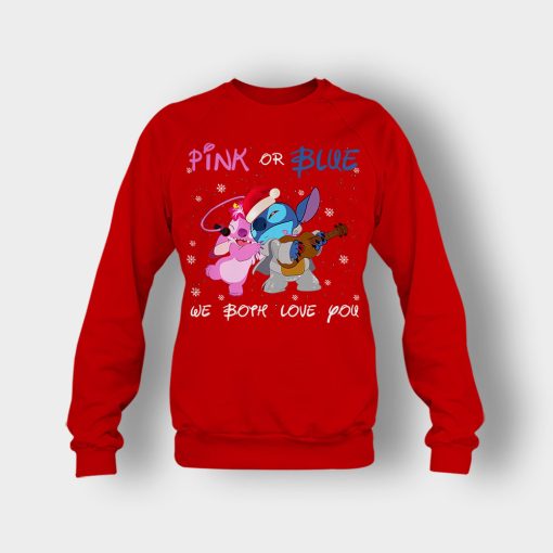 Pink-Or-Blue-We-Both-Love-You-Disney-Lilo-And-Stitch-Crewneck-Sweatshirt-Red