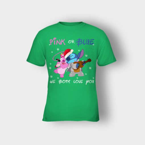 Pink-Or-Blue-We-Both-Love-You-Disney-Lilo-And-Stitch-Kids-T-Shirt-Irish-Green