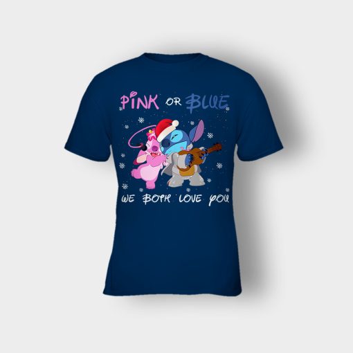 Pink-Or-Blue-We-Both-Love-You-Disney-Lilo-And-Stitch-Kids-T-Shirt-Navy