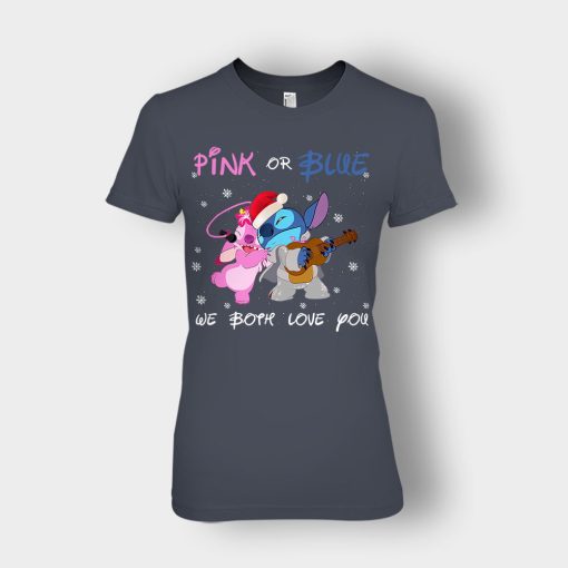 Pink-Or-Blue-We-Both-Love-You-Disney-Lilo-And-Stitch-Ladies-T-Shirt-Dark-Heather