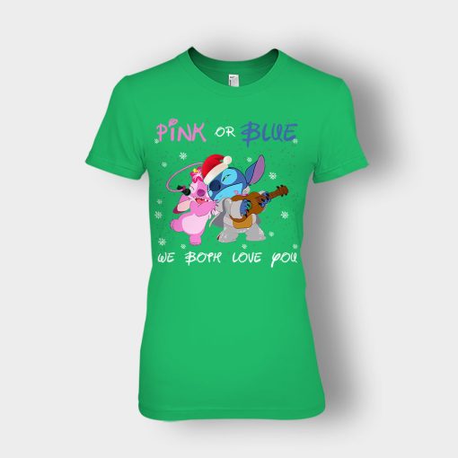 Pink-Or-Blue-We-Both-Love-You-Disney-Lilo-And-Stitch-Ladies-T-Shirt-Irish-Green