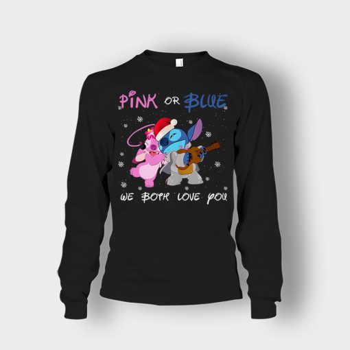 Pink-Or-Blue-We-Both-Love-You-Disney-Lilo-And-Stitch-Unisex-Long-Sleeve-Black