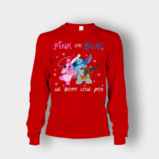 Pink-Or-Blue-We-Both-Love-You-Disney-Lilo-And-Stitch-Unisex-Long-Sleeve-Red