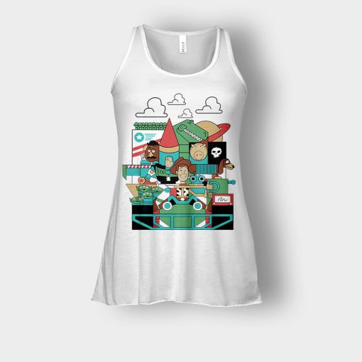 Pixar-Cartoon-Disney-Toy-Story-Bella-Womens-Flowy-Tank-White