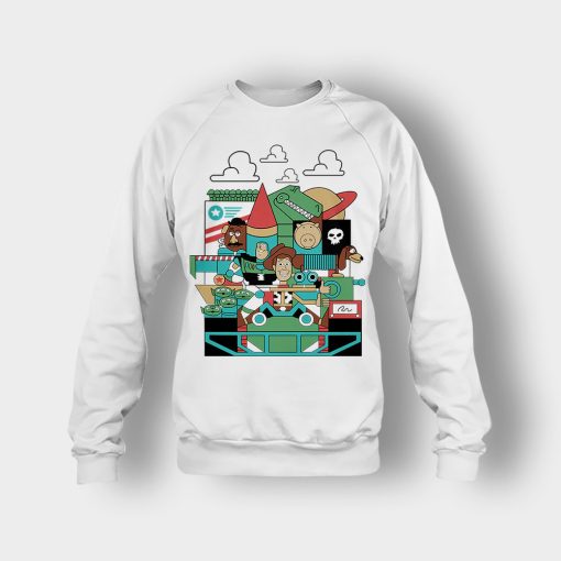 Pixar-Cartoon-Disney-Toy-Story-Crewneck-Sweatshirt-White