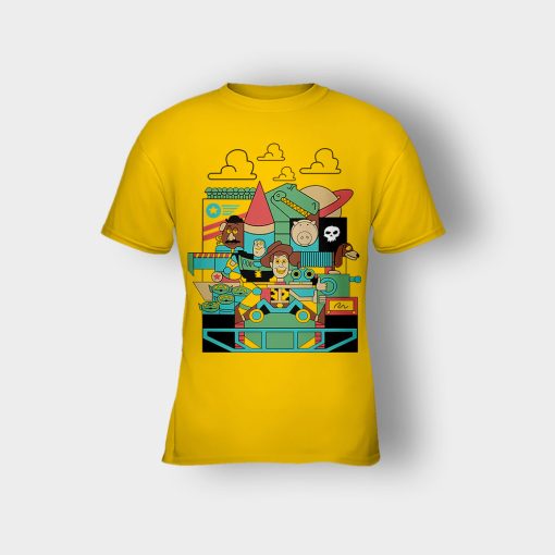 Pixar-Cartoon-Disney-Toy-Story-Kids-T-Shirt-Gold