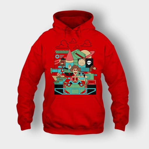 Pixar-Cartoon-Disney-Toy-Story-Unisex-Hoodie-Red