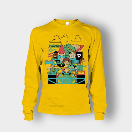 Pixar-Cartoon-Disney-Toy-Story-Unisex-Long-Sleeve-Gold