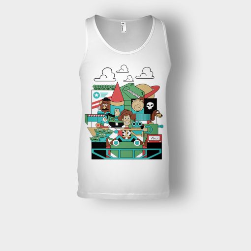 Pixar-Cartoon-Disney-Toy-Story-Unisex-Tank-Top-White