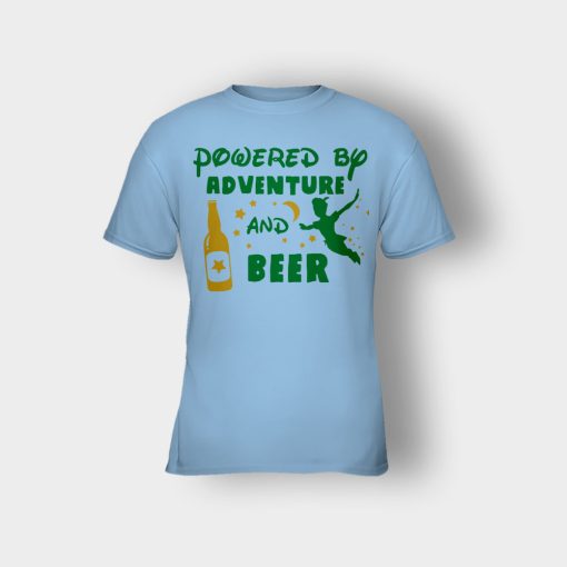 Powered-By-Adventure-and-Beer-Disney-Peter-Pan-Kids-T-Shirt-Light-Blue