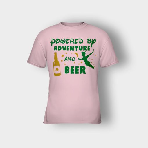 Powered-By-Adventure-and-Beer-Disney-Peter-Pan-Kids-T-Shirt-Light-Pink
