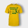 Powered-By-Adventure-and-Beer-Disney-Peter-Pan-Unisex-T-Shirt-Gold