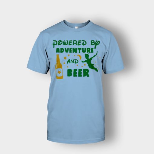 Powered-By-Adventure-and-Beer-Disney-Peter-Pan-Unisex-T-Shirt-Light-Blue