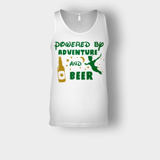Powered-By-Adventure-and-Beer-Disney-Peter-Pan-Unisex-Tank-Top-White