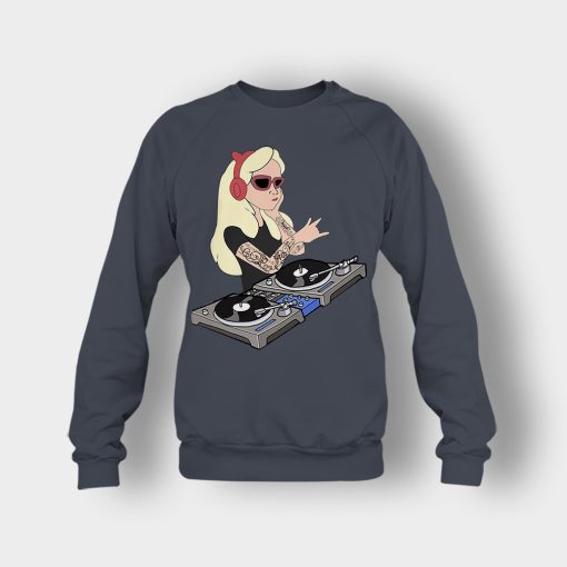 Princess-Dj-Disney-Crewneck-Sweatshirt-Dark-Heather