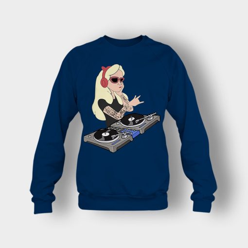 Princess-Dj-Disney-Crewneck-Sweatshirt-Navy