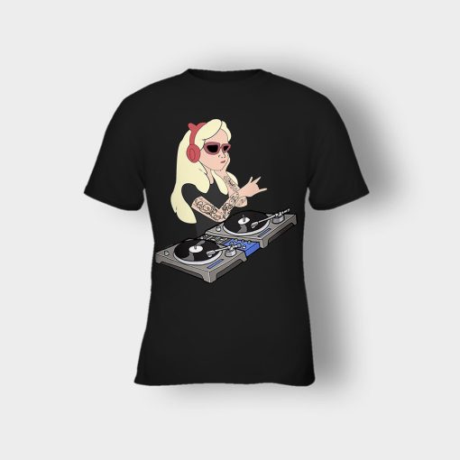 Princess-Dj-Disney-Kids-T-Shirt-Black