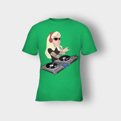 Princess-Dj-Disney-Kids-T-Shirt-Irish-Green