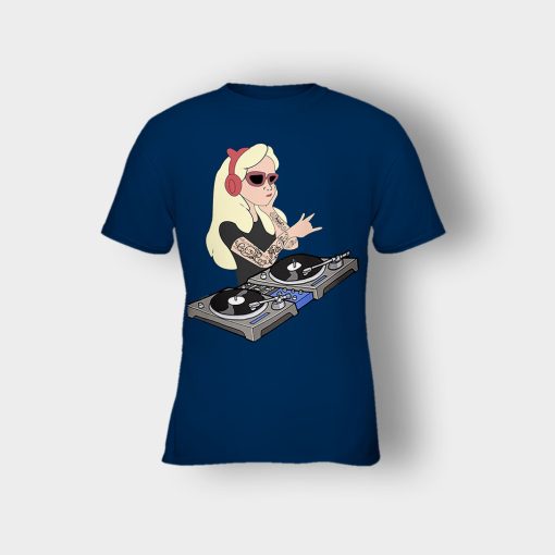 Princess-Dj-Disney-Kids-T-Shirt-Navy