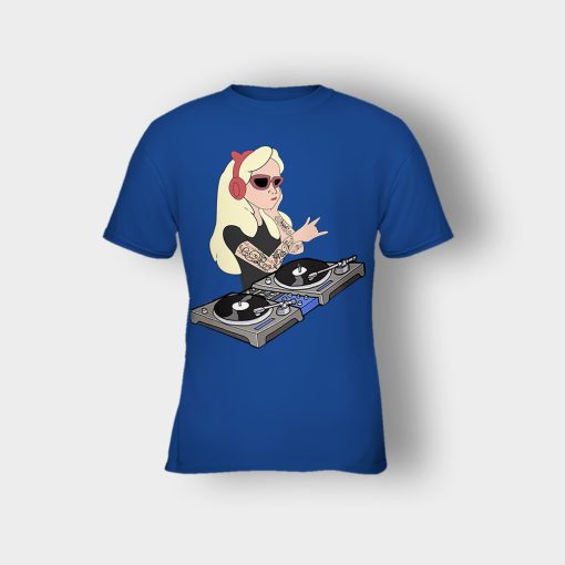 Princess-Dj-Disney-Kids-T-Shirt-Royal