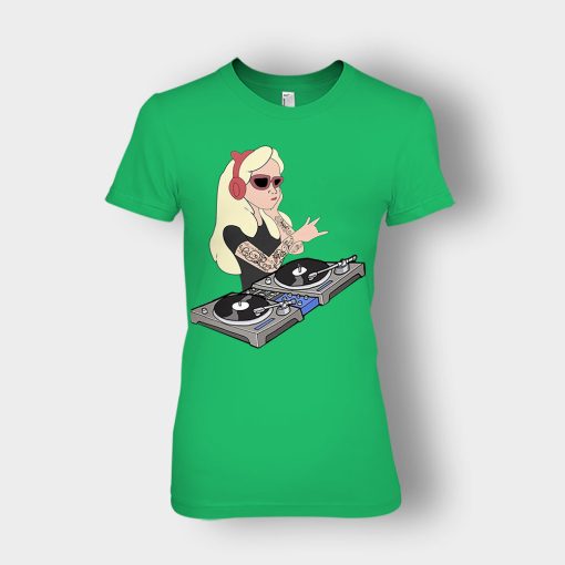 Princess-Dj-Disney-Ladies-T-Shirt-Irish-Green