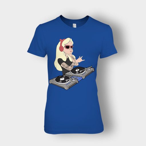 Princess-Dj-Disney-Ladies-T-Shirt-Royal